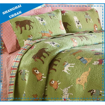 Kinderbettwäsche Dog Zoo Gedrucktes Polyester Quilt Set